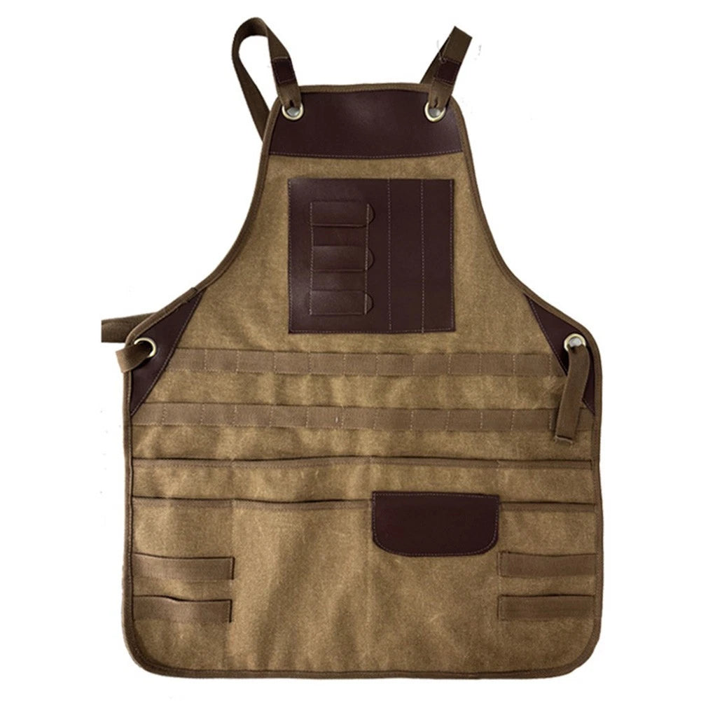 Multi-pocket Heavy-duty Apron for Workshops - Adjustable Straps