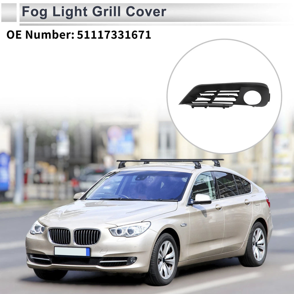 Front Left Fog Light Grill Replacement for BMW 535i GT (2010–2017)