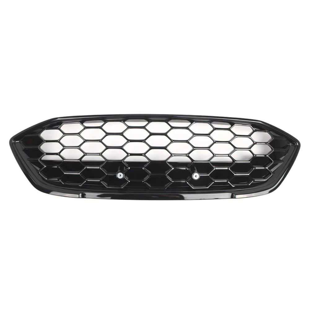 Front Bumper Mesh Grille for Ford Focus (2018–2021) Glossy Black