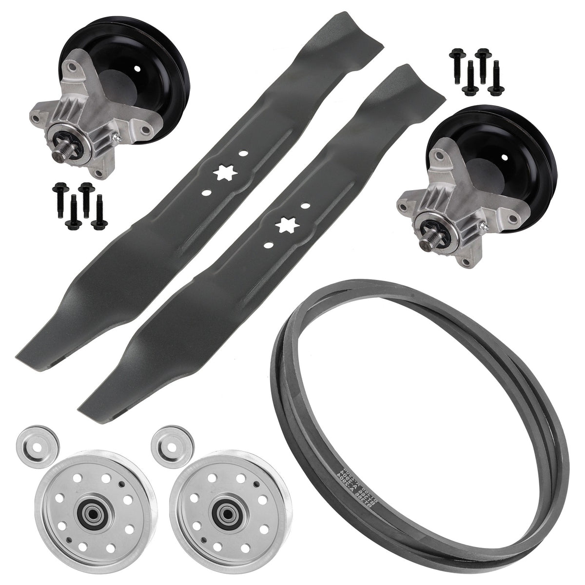 Spindle Pulley Blade Belt Replacement for Troy-Bilt Mustang Colt RZT (42")