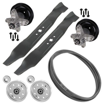 Spindle Pulley Blade Belt Replacement for Troy-Bilt Mustang Colt RZT (42")
