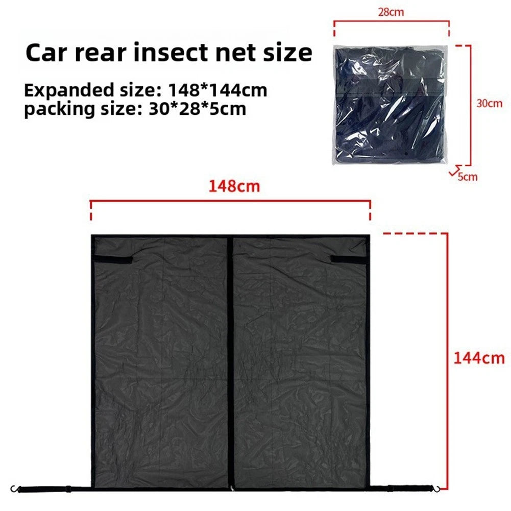 Magnetic Tailgate Screen for SUV Van (148 cm x 144 cm) Ventilation Mesh