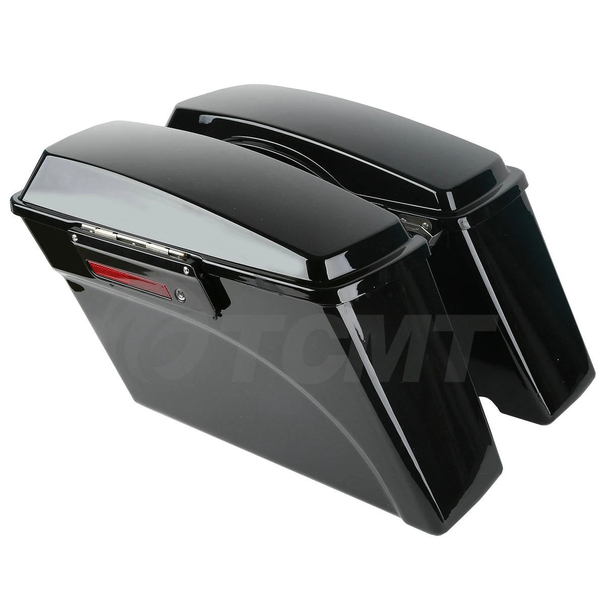 Complete Vivid Black Hard Saddlebag Softail Conversion Brackets for Harley (1986–2017)