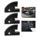 3-Piece Tire Changing Tool Set for Car Rim Drop Center (ABS Black)