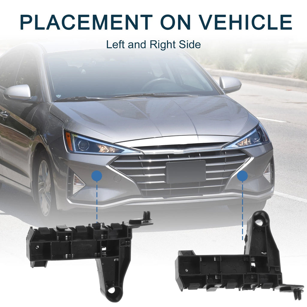Front Bumper Retainer Bracket Pair for Honda Jazz (2005–2017)