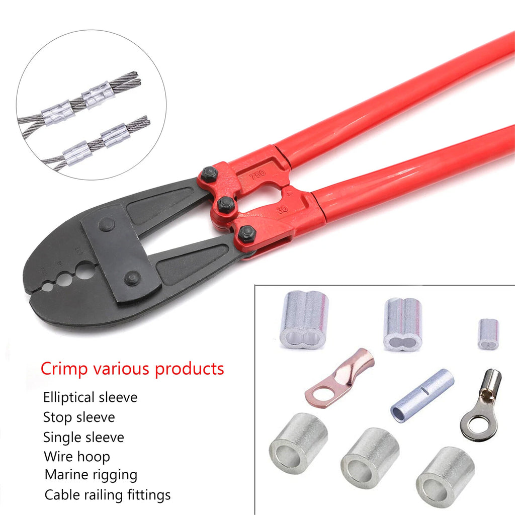 Swaging Tool for Wire Rope and Cable (30", 5/32", 1/4", 5/16")