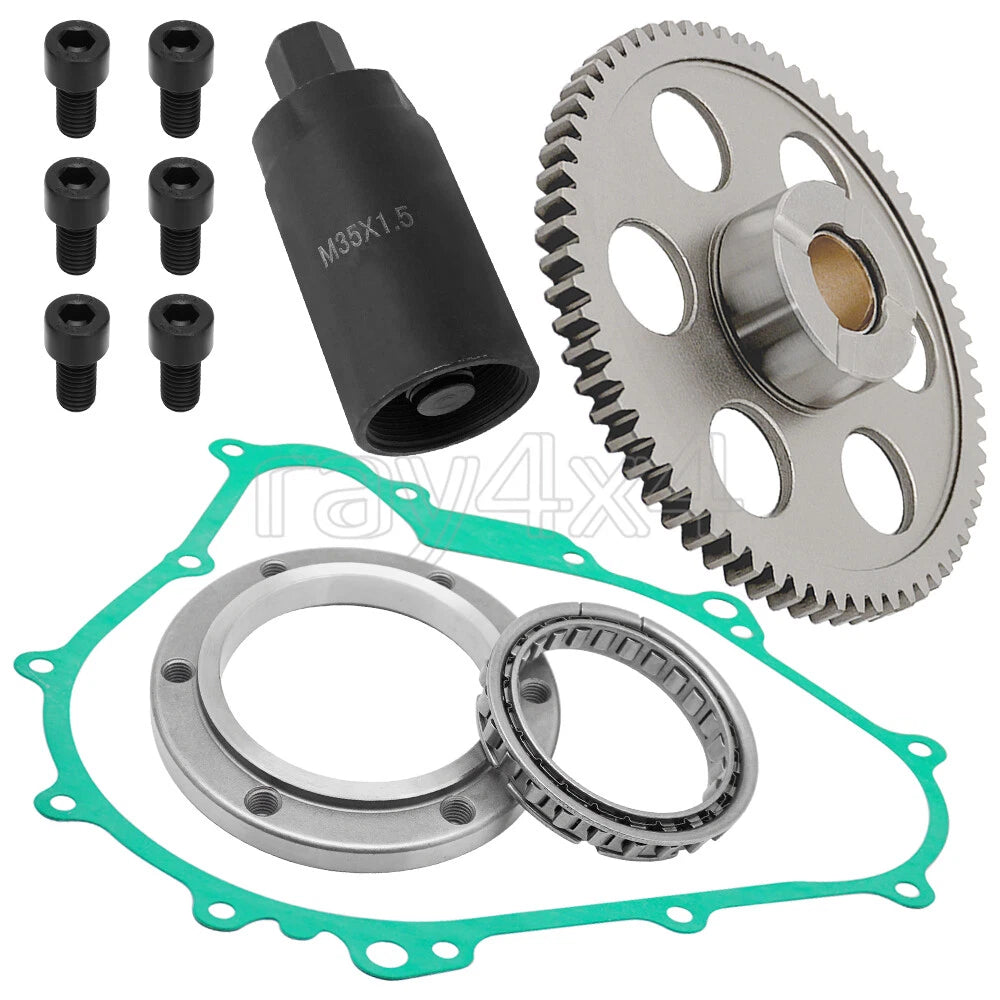 Starter Clutch Gear Bearing Gasket Flywheel Puller for Yamaha Kodiak 400 450 (2000–2006)