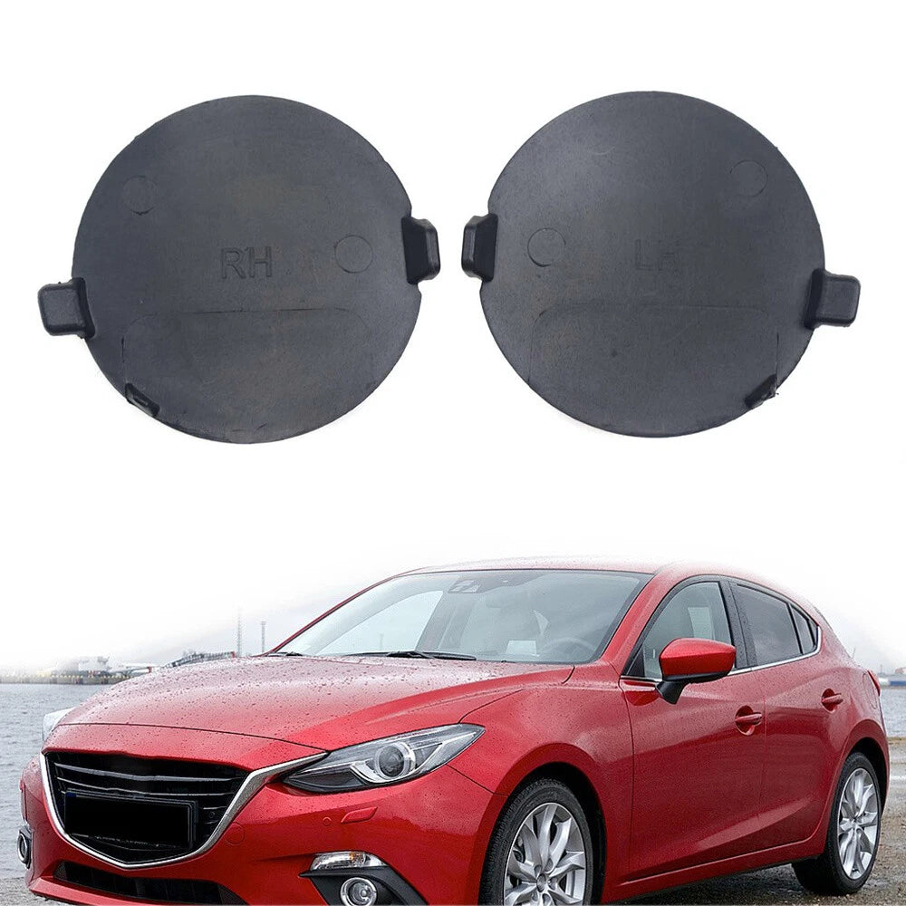 2X Rear Bumper Tow Hook Cover for Mazda 3 (2014–2016)