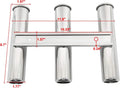 2 Pack Fishing Rod Holder for Yacht Kayak (Stainless Steel)