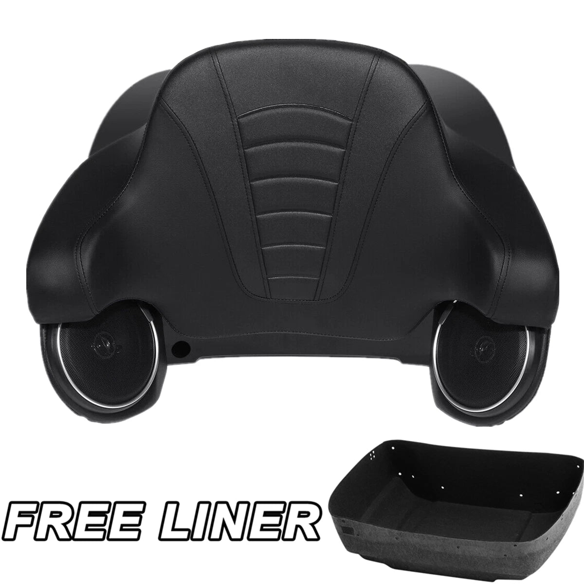 Trunk Backrest Pad with Speakers for Harley Touring Glide (2014–2026)