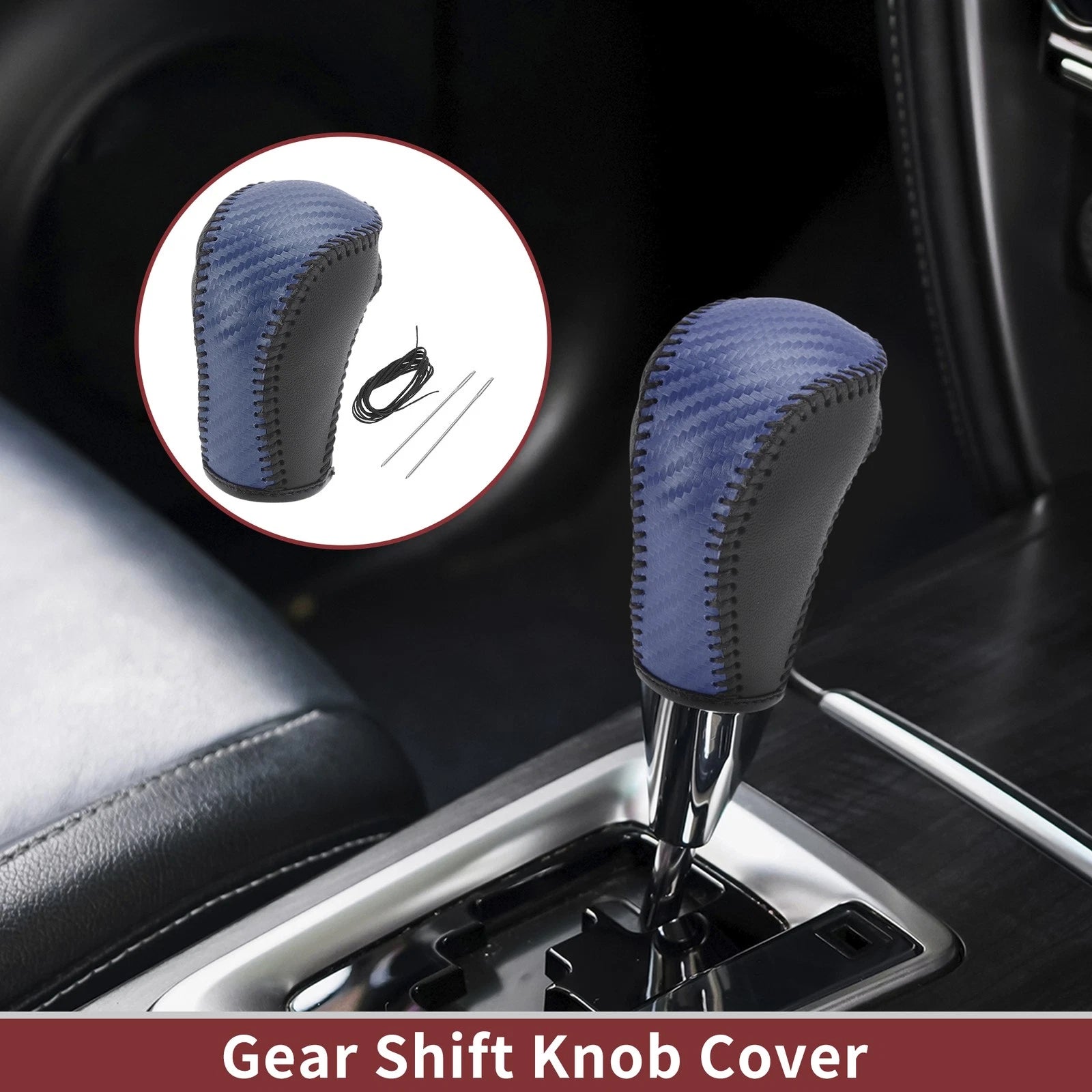 Gear Shift Knob Cover Replacement for Mazda CX-5 (2013–2014) Faux Leather