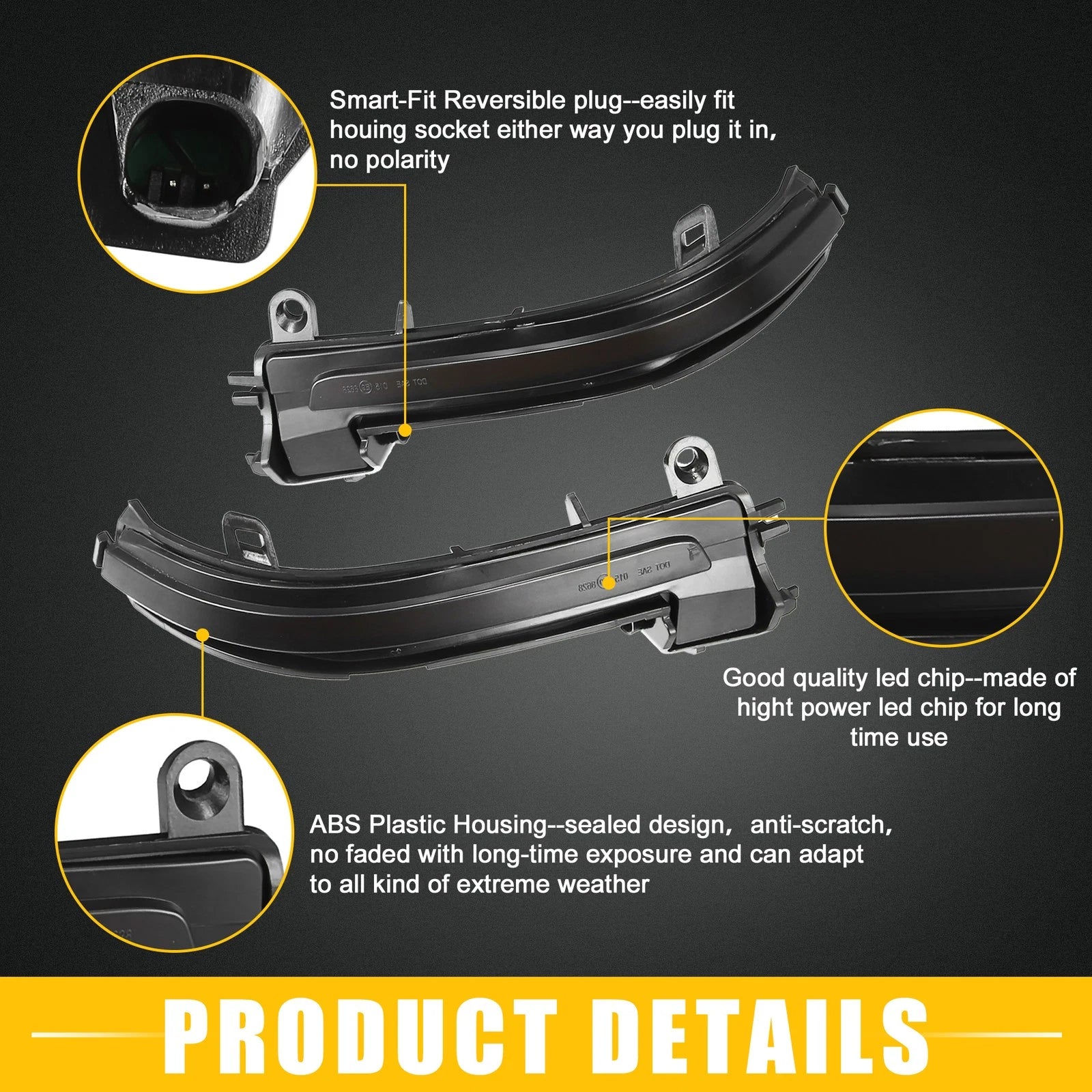 Mirror Turn Signal Light Replacement for BMW 1 Series F20 (2012–2019)