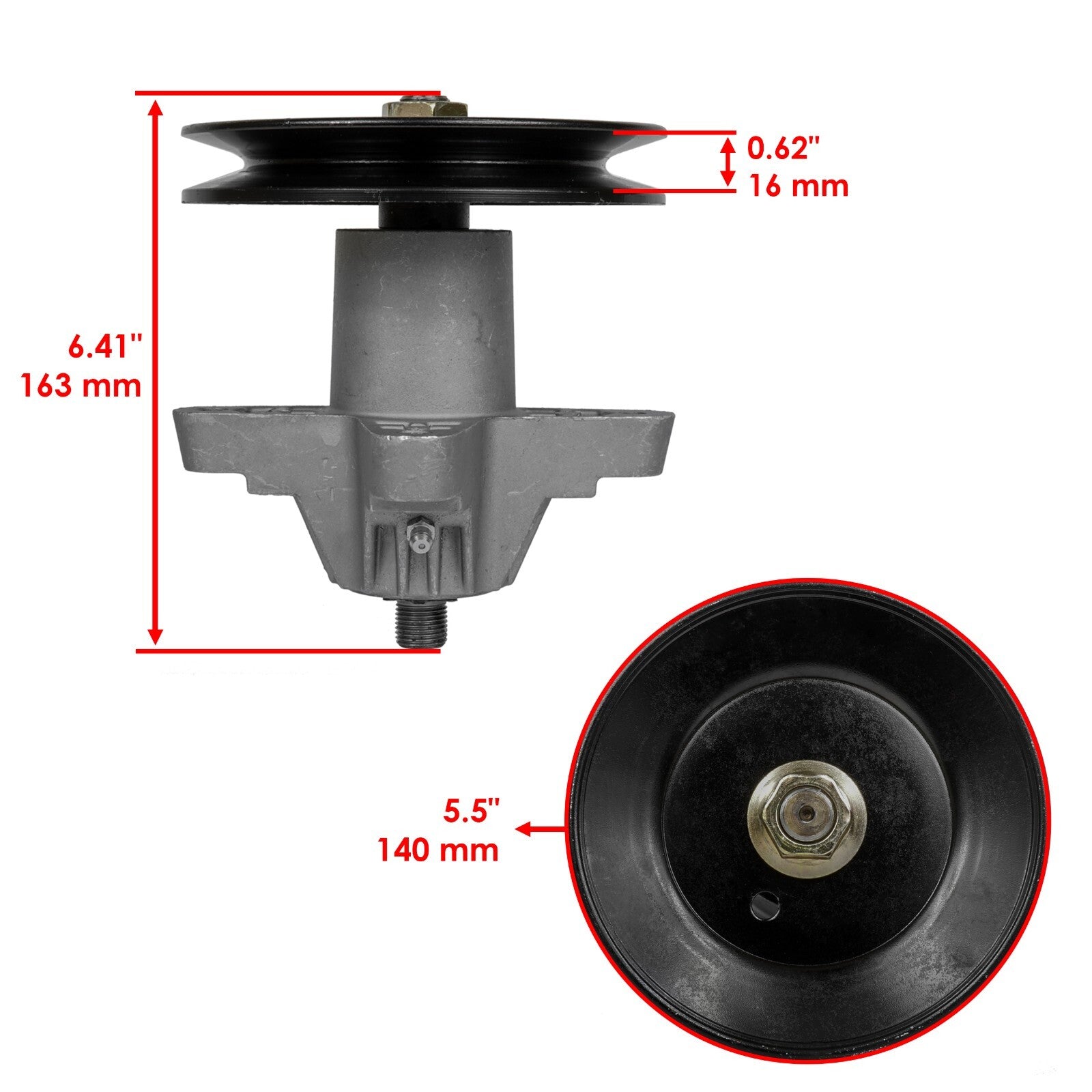 Deck Spindle Pulley Blade for Cub Cadet MTD Troy-Bilt 42 Inch (2010–2018)
