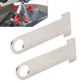 2X Helmet Strap D-Ring Steel Lock Extensions for Universal Motorcycle