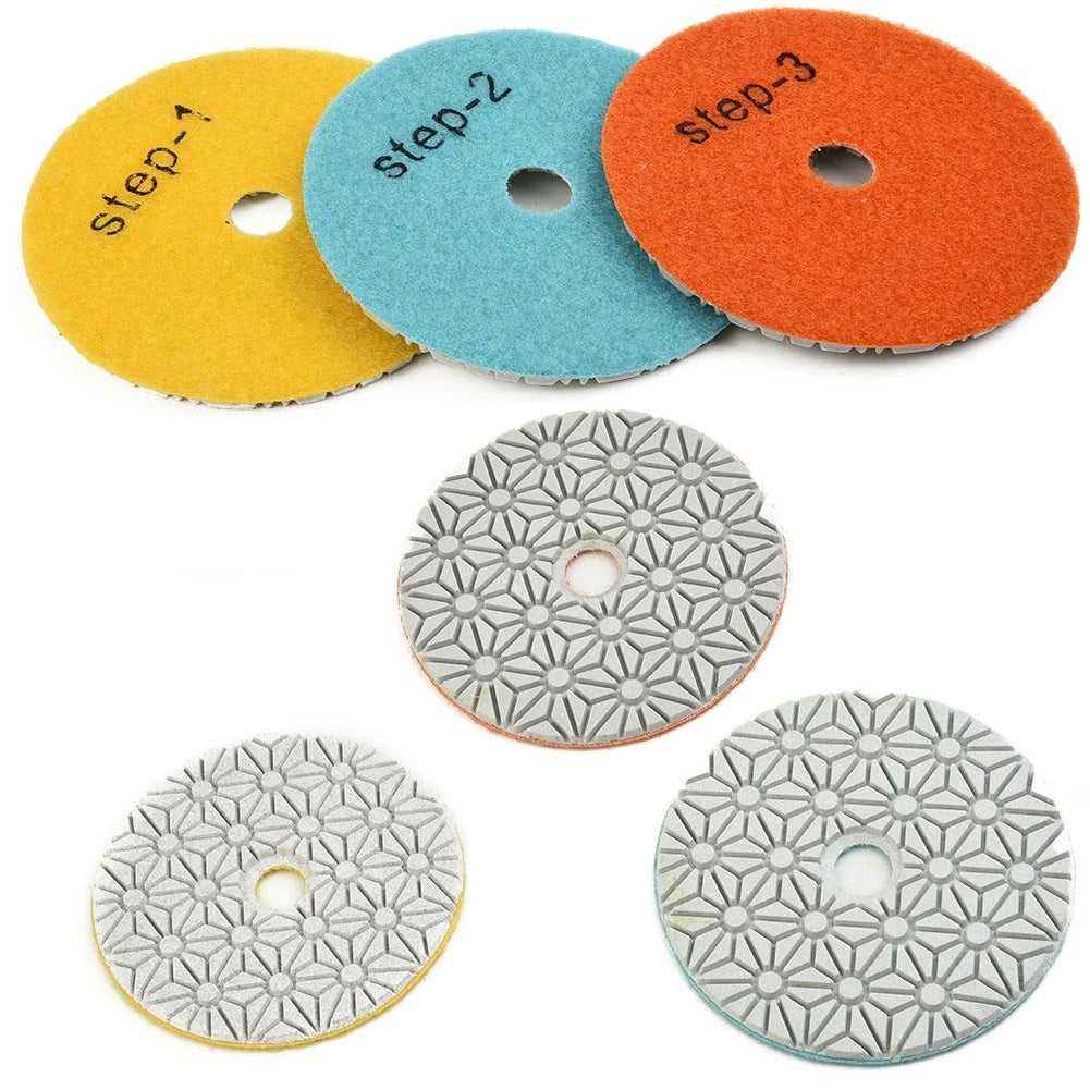 Polishing Pads Sanding Disc Set of 3 for Universal Use (4 Inch)