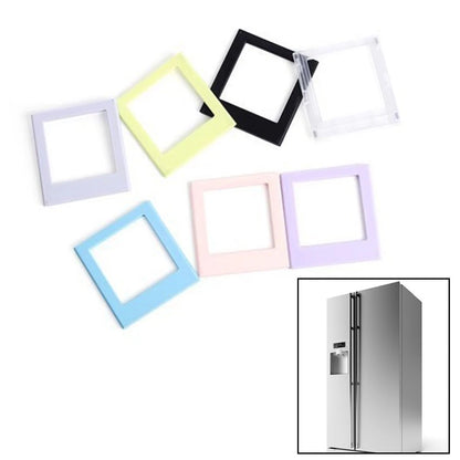 7pc Magnetic Square Photo Frames for Refrigerator Use
