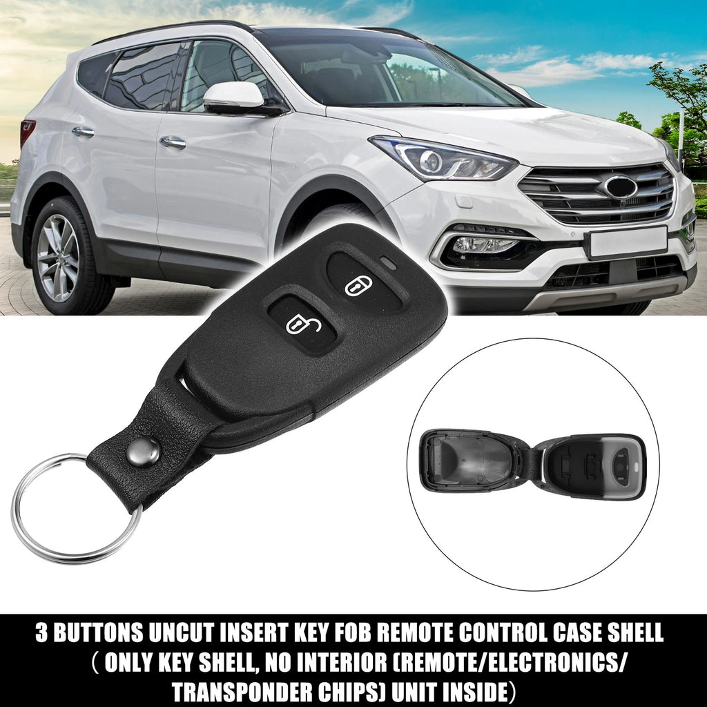 2 Button Keyless Entry Remote Key Shell Cover for Hyundai Kia No Chip (FCC)