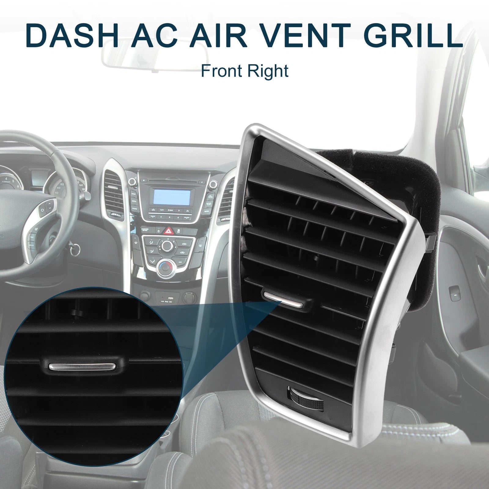 Center Dash A/C Outlet Air Vent Panel Replacement for Audi Q5 (2013–2017)