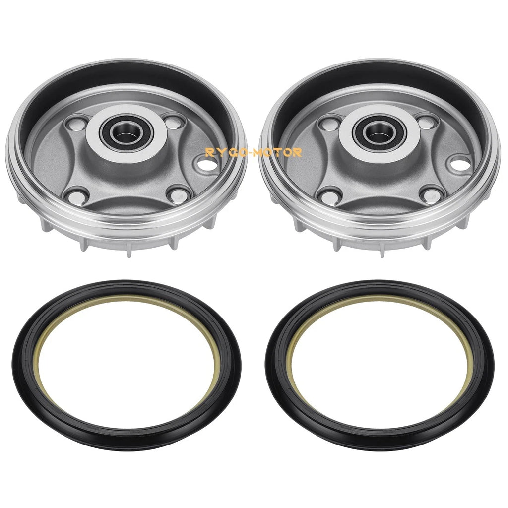 2 Front Brake Drum & Dust Seal for Honda Rancher 350 TRX350TE TRX350TM (2000–2006)