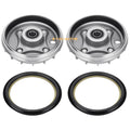 2 Front Brake Drum & Dust Seal for Honda Rancher 350 TRX350TE TRX350TM (2000–2006)