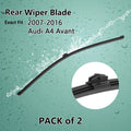 Rear Windshield Wiper Blade 400mm Replacement Set for Audi A4 Avant (2007–2016)