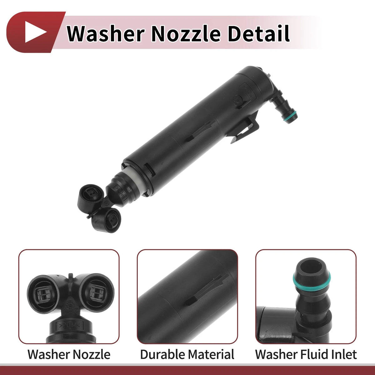 Front Passenger Side Headlight Washer Nozzle for Audi A1 (2010–2012) No. 8X0955102A