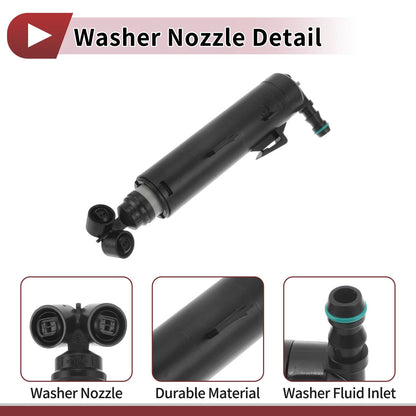 Front Passenger Side Headlight Washer Nozzle for Audi A1 (2010–2012) No. 8X0955102A