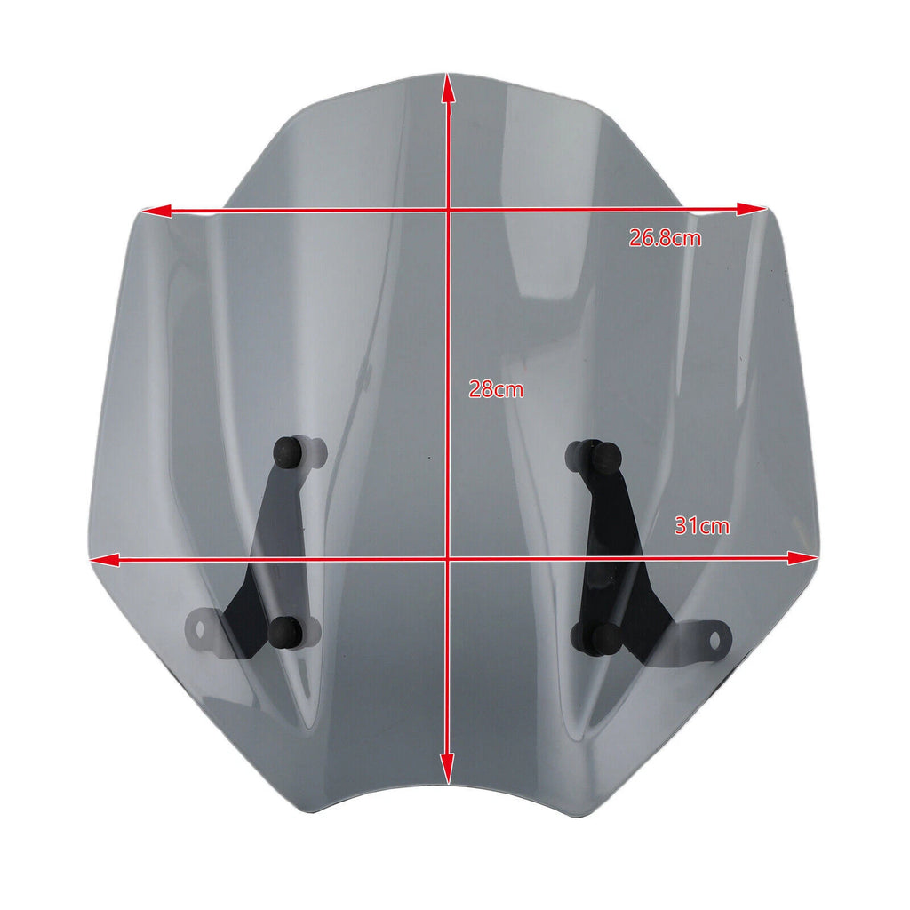 ABS Windshield for Trident 660 (2021) Gray T9