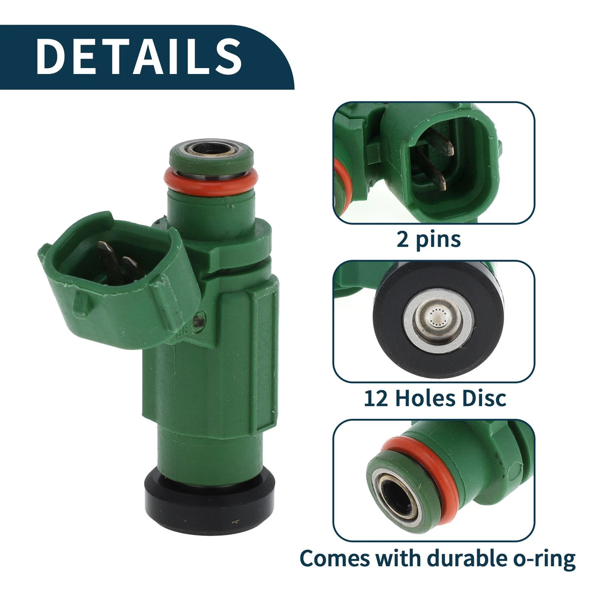 Fuel Injector No. MR988406 for Mitsubishi Outlander (2004) 1 Pc Green