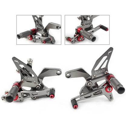 2X Footrest System for Kawasaki Z900 (2021–2023) Aluminum Gray