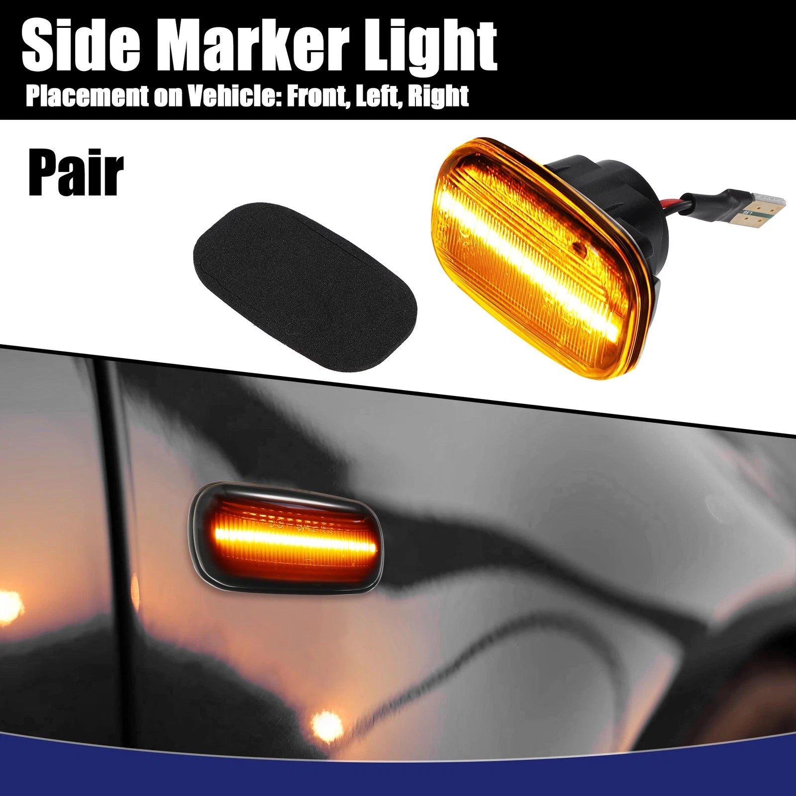 Side Marker Turn Signal Light Pair OEM Replacement for Toyota Corolla (1992–2007)