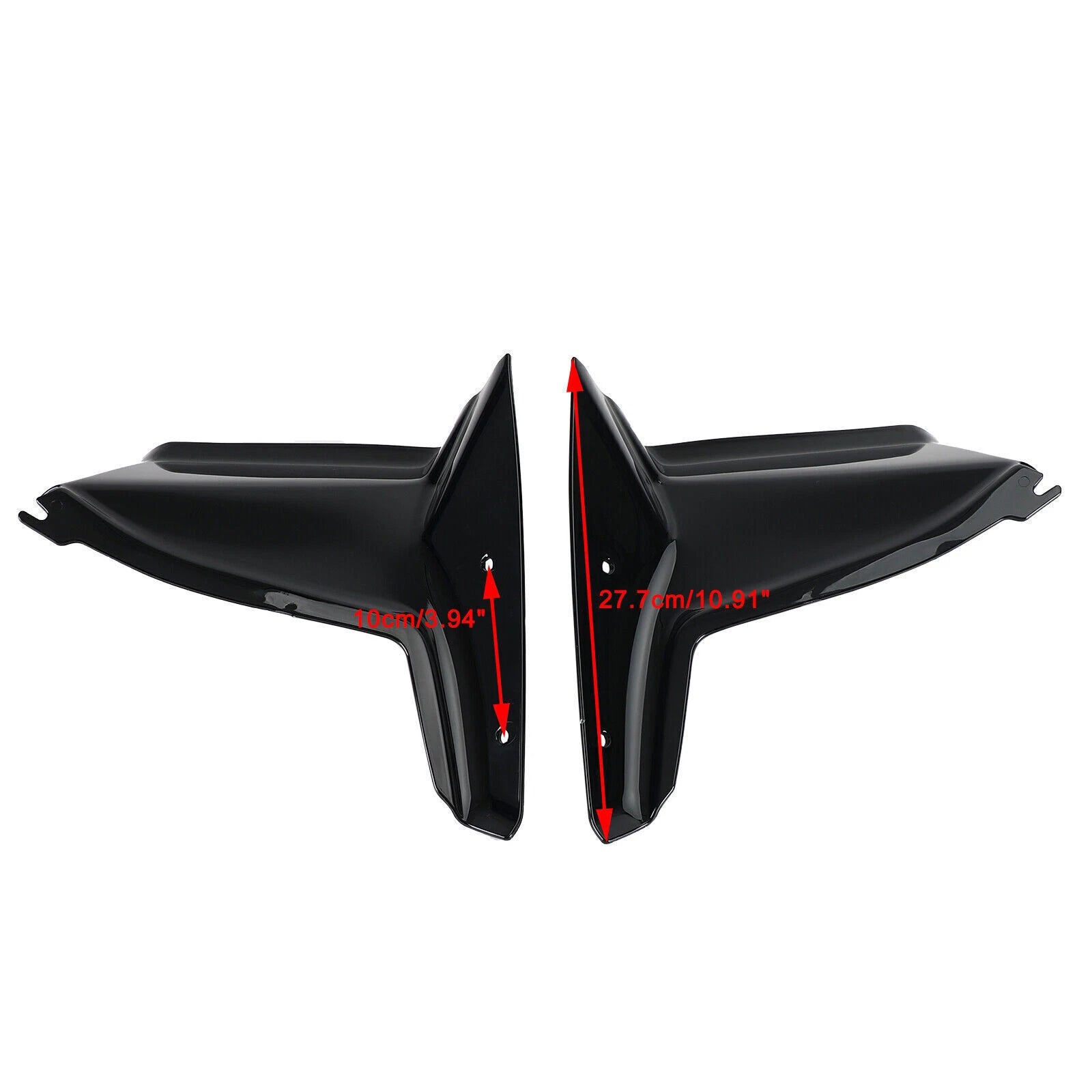 Windshield Plate Side Panels for Yamaha Tenere 700 / XT700Z (2019–2021) BLK T9