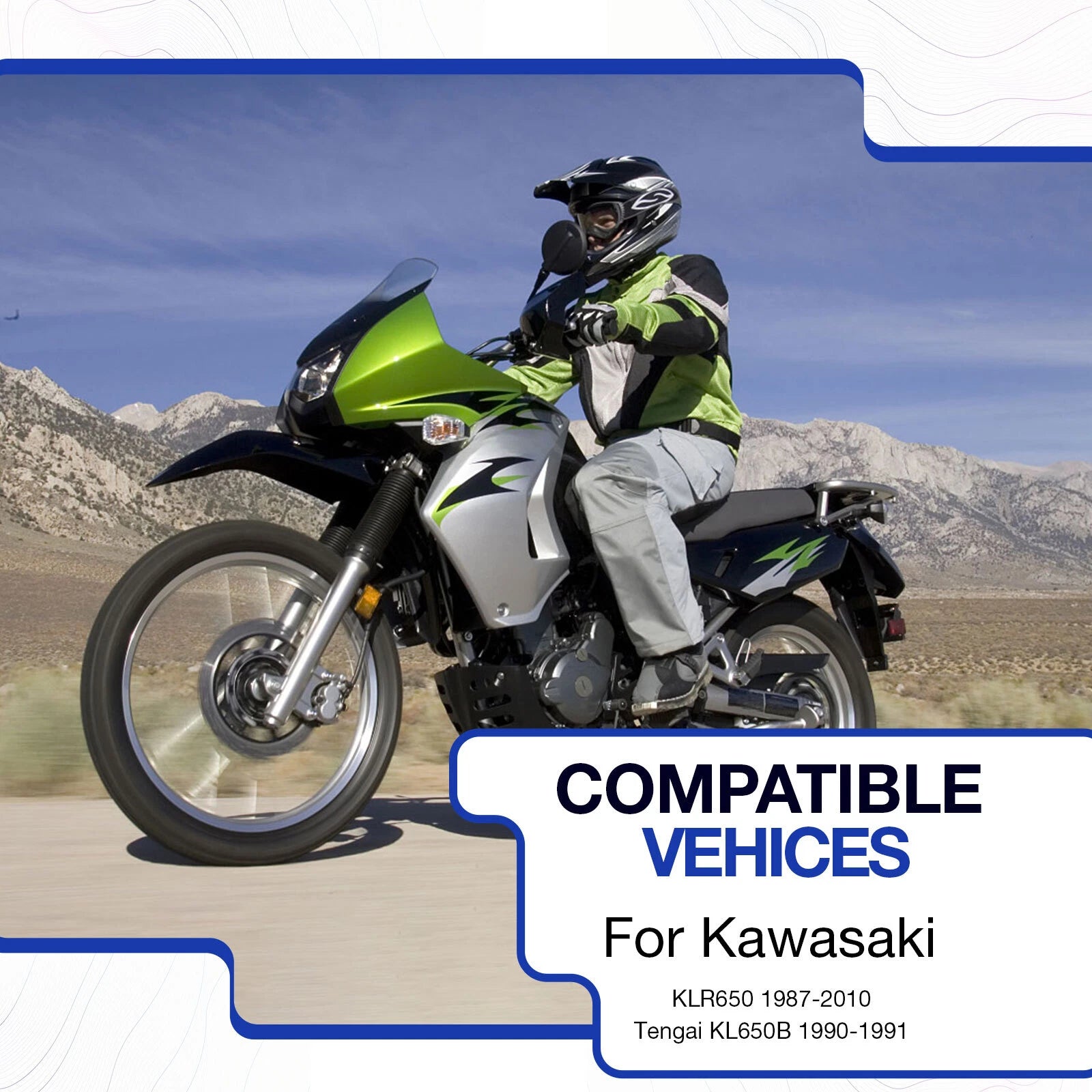 Reservoir for Kawasaki KLR650 KLR 650 KL650 (1987–2010) 43078-1083