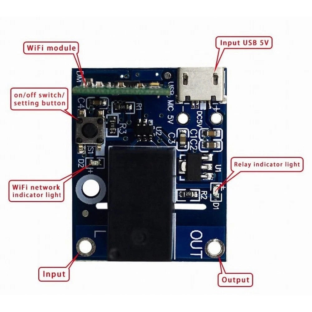 WiFi Smart Switch Module for ewelink (5V DC)