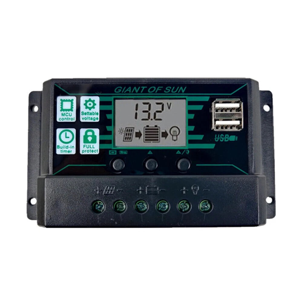 MPPT Solar Panel Regulator Charge Controller for 12V/24V Systems (10A-100A)