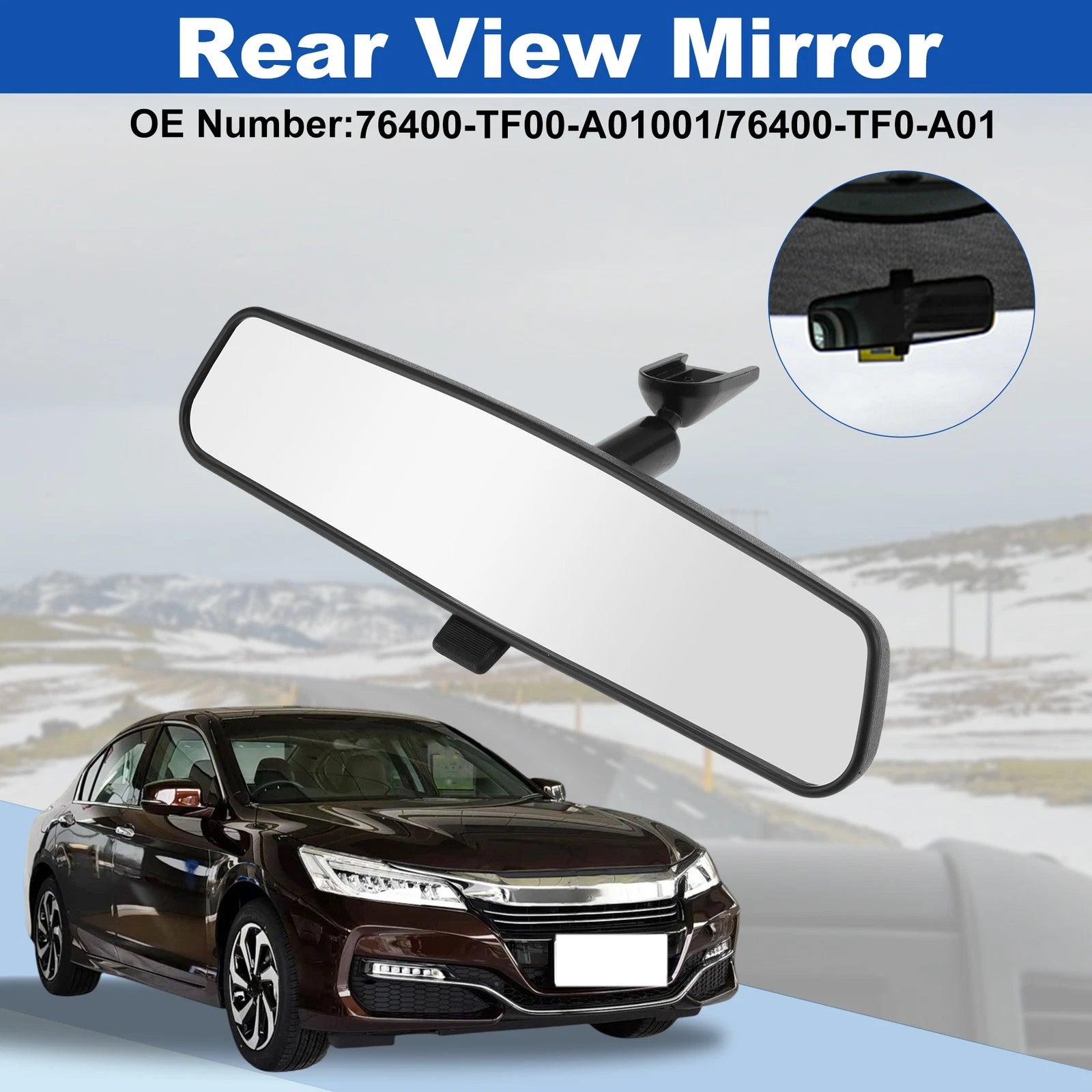 Interior Rearview Mirror Replacement for Honda Accord 2016–2022 Embedded