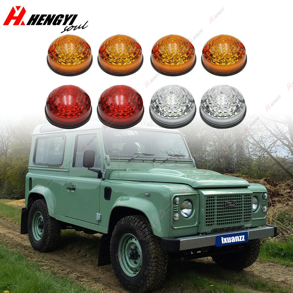 Set of 8 LED Complete Upgrade Light Kit for Land Rover Defender 90/110 (1983–2016)