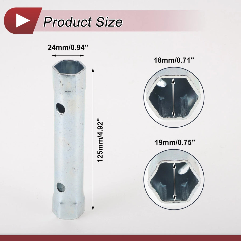 18mm 19mm Hexagon Spark Plug Socket Wrench for