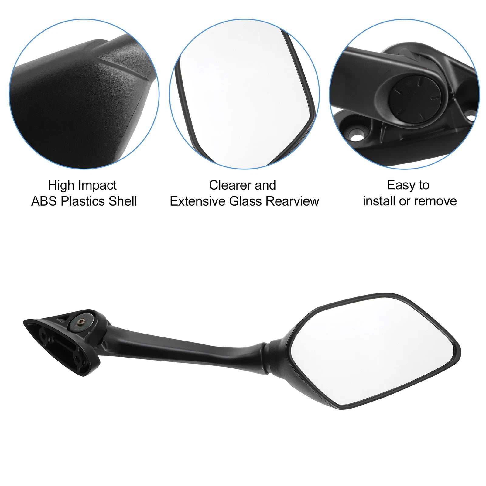 1 Pair Front Side Mirrors for