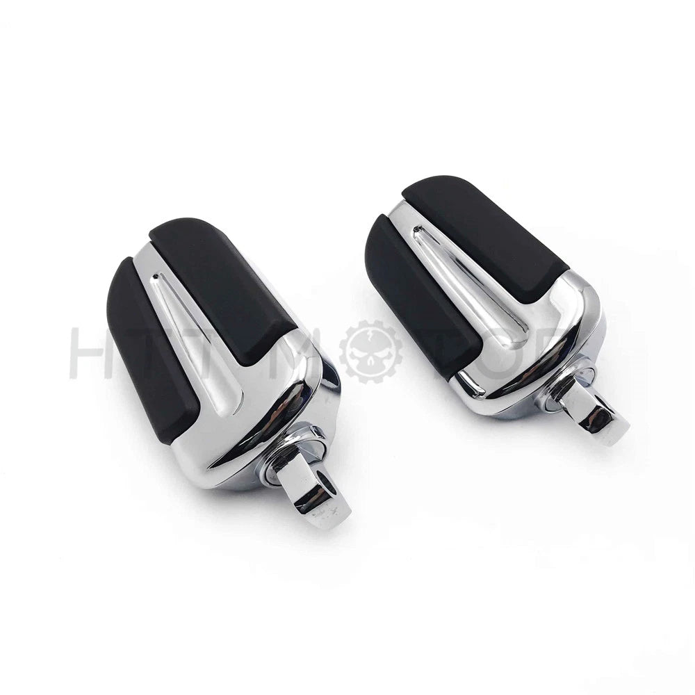 Chrome Foot Pegs for Harley Wide Glide/Fat Boy/Switchback/Road (1984–2017)