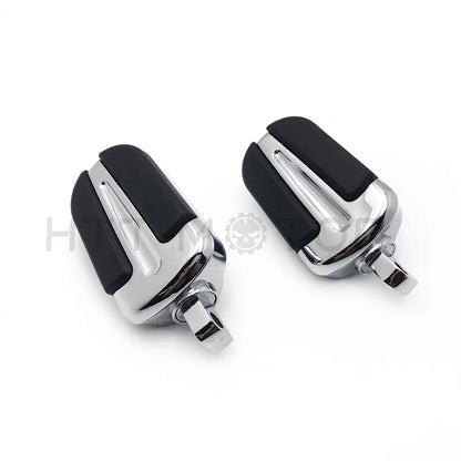 Chrome Foot Pegs for Harley Wide Glide/Fat Boy/Switchback/Road (1984–2017)