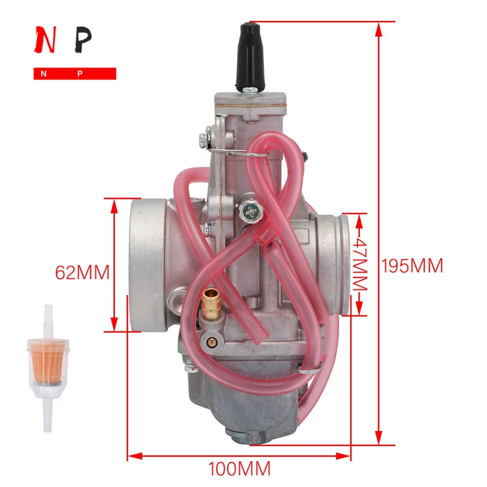 TM38-86 TM38 38mm Flat Slide Smoothbore Carburetor for