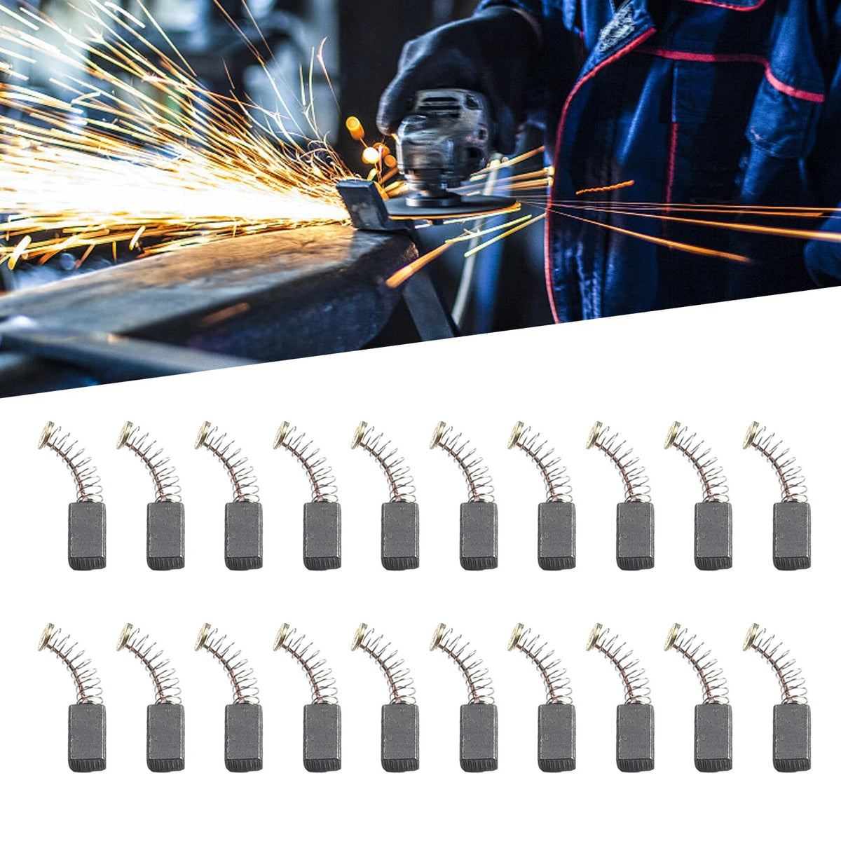 20pcs Carbon Brushes for Power Tools