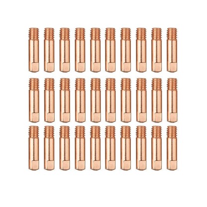 Set of 30 Copper Welding Contact Tips 0.035 Inch for Mig and Mag Torch