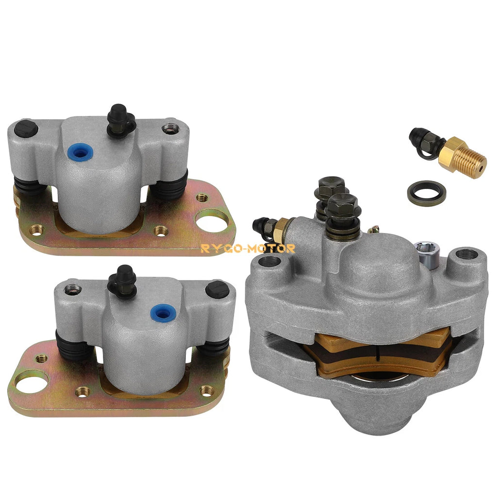 Front & Rear Brake Calipers W/Pads for Polaris Trail Blazer 250 400 (1999–2004)
