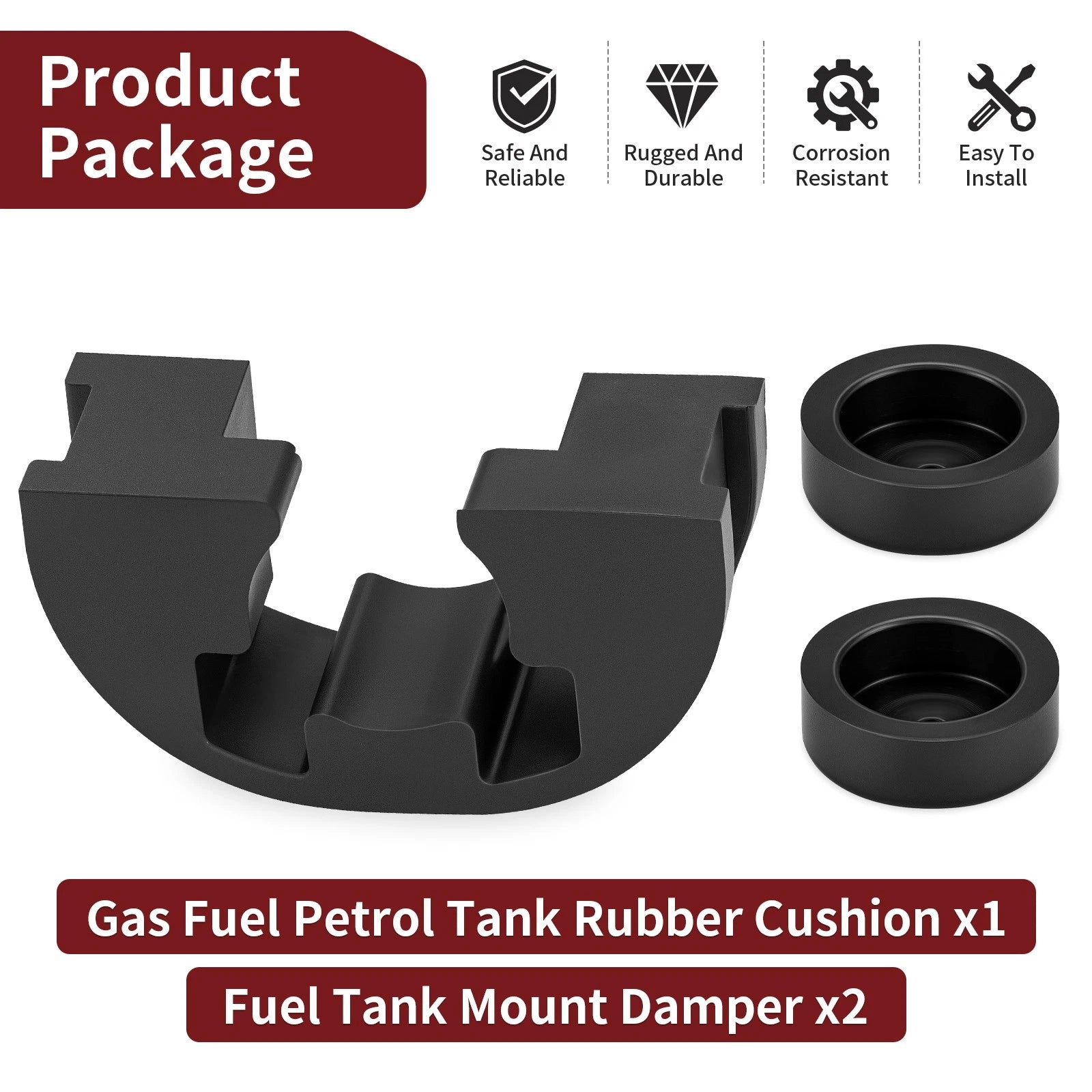 Gas Fuel Tank Cushion & Mount Damper for Yamaha GT1 GTMX GT80 YZ80 RD60 (1970–1980)