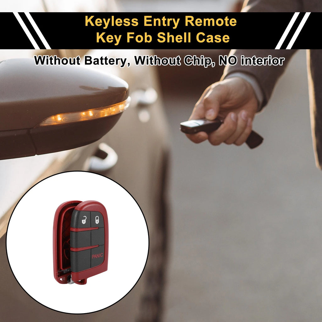 3 Button Key Fob Shell Replacement Case for Dodge Charger (2018–2020)