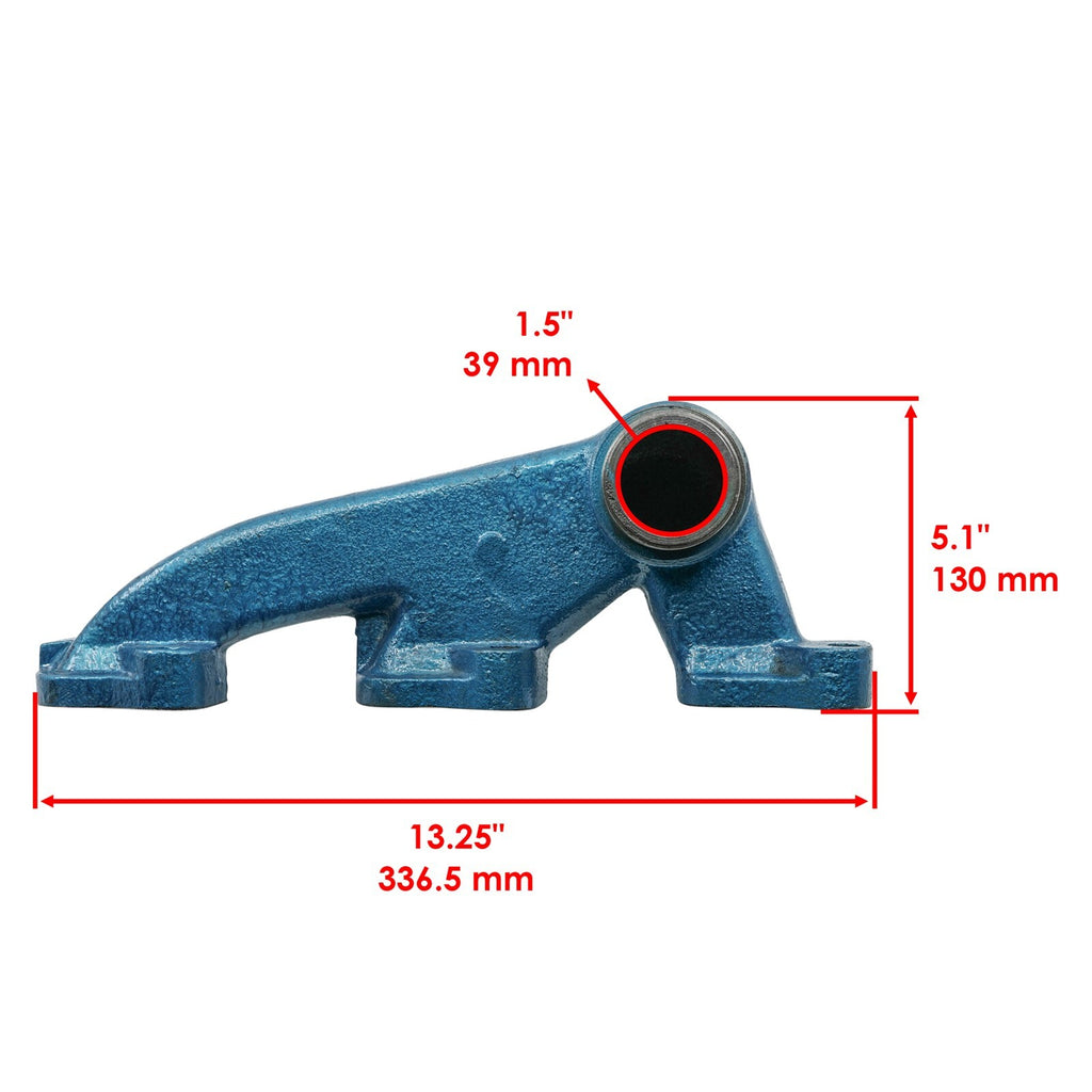 Exhaust Manifold Replacement for Ford 2910 3000 3055 3120 (1970–1990)