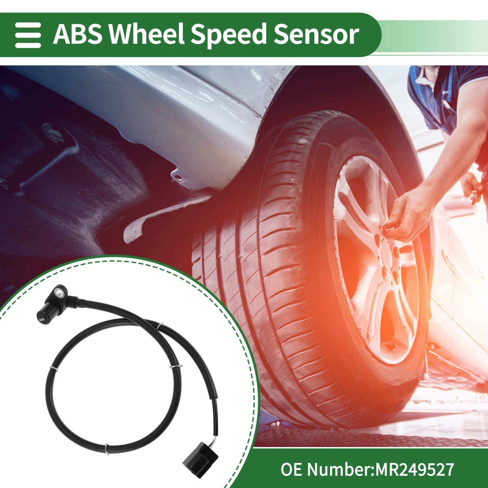 ABS Wheel Speed Sensor Replacement Rear Right for Mitsubishi Evo (2003–2015)