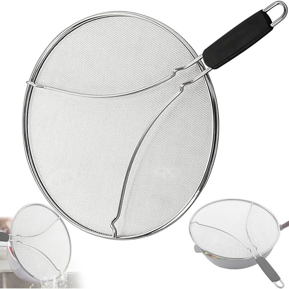 13 Inch Stainless Steel Splatter Guard for Various Cookware